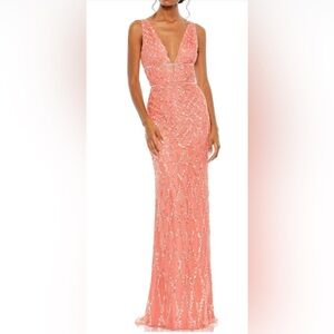 Coral Mac Duggal Dress Size